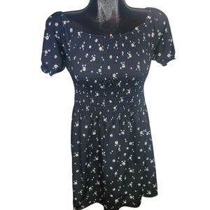 Suzy Shier Black/white Floral Dress